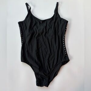 DKNY Black One Piece Bath Suit